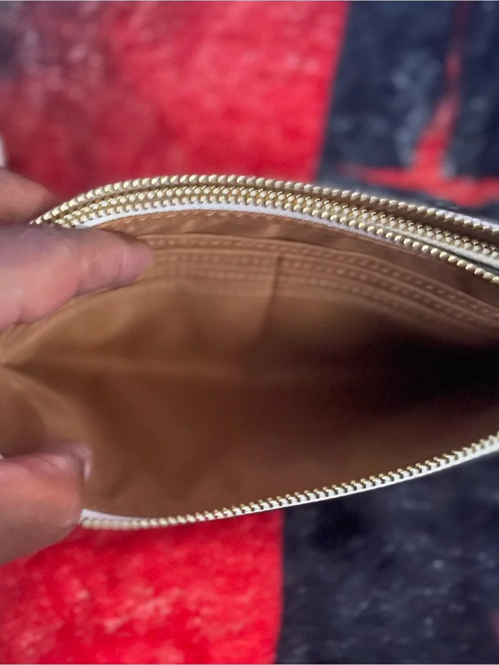 Coach Signature Double Zip Wristlet